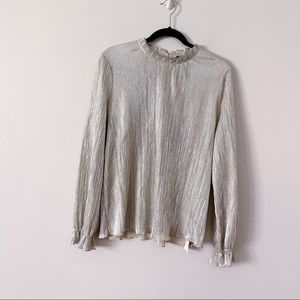 Elegant Silver Blouse